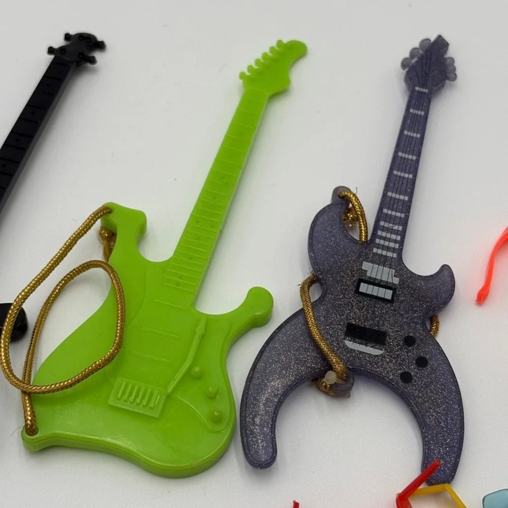 Vintage Mattel Barbie Doll Accessory Lot 80s 90s Guitars Sunglasses Visors Belts